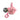 Pink plush toy shaped like a hand giving a middle finger with a tag on a white background