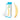 Glass banana-shaped dildo with packaging on a white background