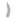 Gray silhouette of Glas Caressing Cucumber 8.25 in. Glass Dildo with dimensions labeled on a white background