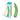Green glass dildo shaped like a cucumber with packaging on a white background