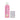 A pink bottle of Doc Johnson 'Birthday Cake' slick head glide stands next to a helping head stroker with multicolor confetti speckles, on a solid white background.