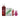 Collection of Doc Johnson products including a bottle, packet, and pink tongue vibrator on a white background