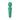 Green silicone massager with 'Adam & Eve' branding on a white background
