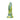 Silicone reptile dildo with gradient green and blue color on a white background