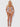 Woman wearing a sheer lingerie set against a white background
