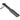 Black leather paddle on a white background