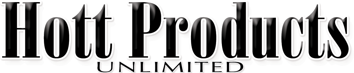 Logo of Hott Products Unlimited with a black and white color scheme.