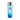 Blue lubricant bottle with silver cap on a white background