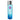 Blue lubricant bottle with silver cap on a white background