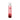 Red lubricant bottle with white cap on a white background