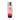 Red lubricant bottle with silver cap on a white background