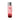 Red lubricant bottle with silver cap on a white background