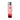 Red lubricant bottle with silver cap on a white background