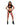Woman wearing black and red ninja costume