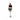 Person wearing a green plaid skirt with garters on a white background