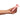 Hand holding a pink heart-shaped vibrator against a white background