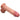 Realistic silicone dildo on a white background