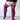 Kixies Heather Opaque Thigh High Cranberry (Size C)