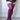 Kixies Heather Opaque Thigh High Cranberry (Size C)