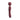 Maroon Le Wand Flat Top Fusion G Petite Double-Ended Wand Vibrator on a white background