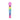Front view of the Le Wand Rainbow Ombre Petite wand massager standing upright