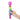 Hand holding the Le Wand Rainbow Ombre Petite wand massager to show its compact size