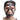 Model wearing Master Series Leather Head Harness with Ball Gag against a white background
