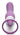 Purple and white vibrator on a white background