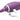 Purple and white vibrator with USB cable on a white background