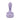 Purple silicone g-spot vibrator on a white background