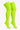 A pair of bright neon yellow-green ribbed knee-high socks shown on a white background.
