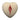 Heart-shaped bath bomb on a white background