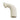 Beige Lovense Spinel curved dildo on a white background