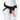 Black harness with 'LOVENSE' branding on a mannequin, featuring a dildo