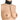 Mannequin wearing a black leather choker with chain and clamps on a white background