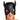 a Woman wearing the Master Series Dungeon Demon Bondage Hood with Horns Black
