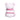 White plush toy with pink accents on a white background