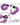 Master Series Cuffed in Furry Purple Handcuffs quick release