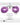 Master Series Cuffed in Furry Purple Handcuffs dimensions