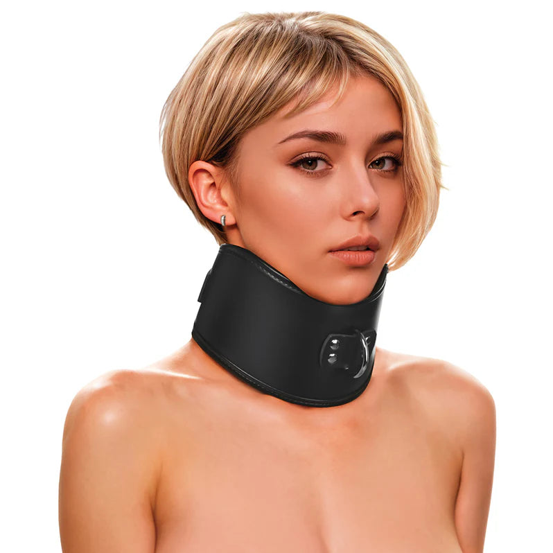 Master Series Hard Stance Padded Locking Posture Collar Adult Toy Box Master Series Hard Stance Padded Locking Posture Collar Adult Toy Box