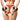 Person wearing red lingerie with black Master Series The Handler Furry Handcuffs with Handle on a white background