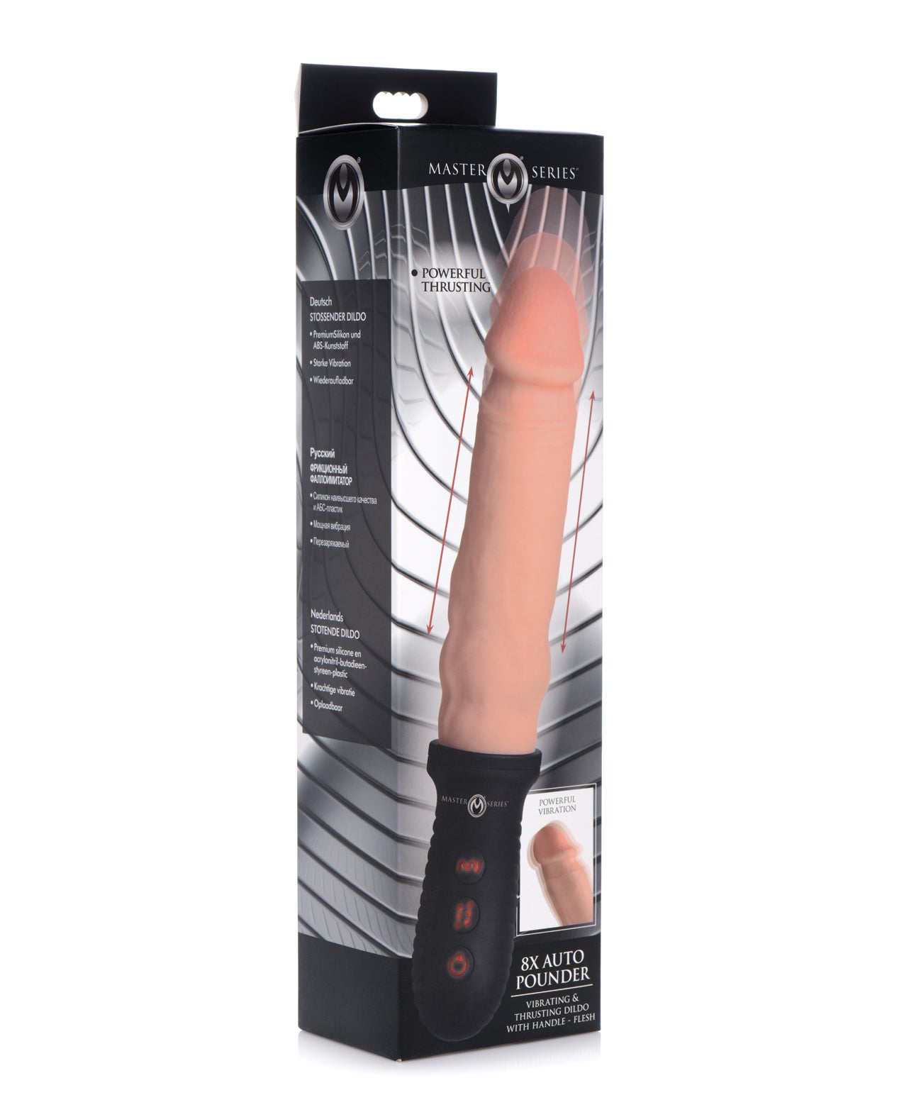 Master Series 8X Auto Pounder Vibrating & Thrusting Dildo with Handle Adult Toy Box Master Series 8X Auto Pounder Vibrating & Thrusting Dildo with Handle Adult Toy Box