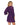 Purple Dreamgirl Stretch Mesh Chemise & Robe Set