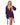 Purple Dreamgirl Stretch Mesh Chemise & Robe Set
