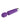 Purple wand vibrator with a metal tip on a white background