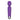 Purple wand vibrator with a metallic tip on a white background