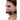 Woman wearing a black Mr. Ed Lockable Silicone Horse Bit Gag on a white background