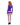 Mystery Diva Halloween costume. Purple dress with green scarf