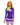 Mystery Diva Halloween costume. Purple dress with green scarf