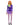 Mystery Diva Halloween costume. Purple dress with green scarf